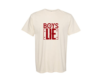 brand:Comfort Colors|color:Ivory|Boys Lie Anti Valentine Graphic T-Shirt