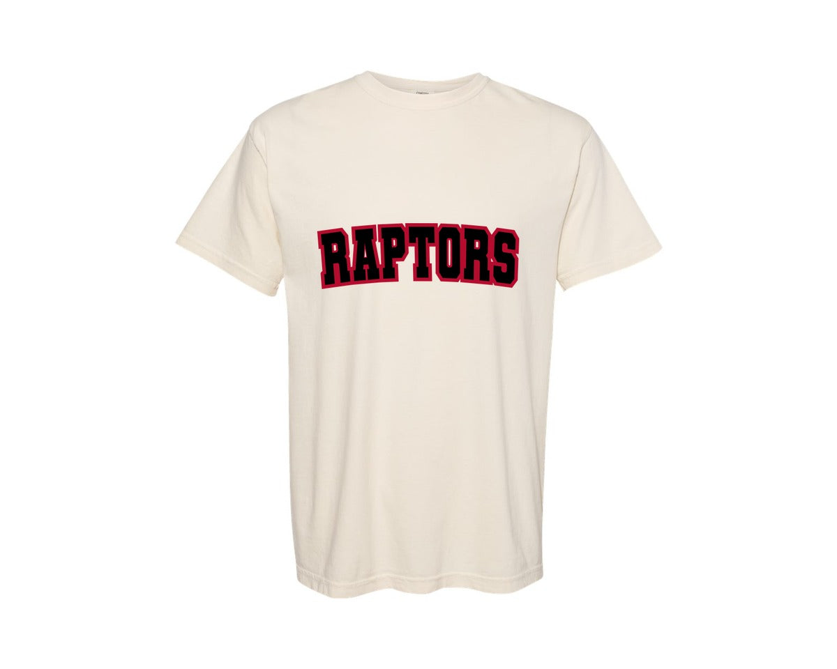 brand:Comfort Colors|color:Ivory|Raptors Sports Team Graphic T-Shirt