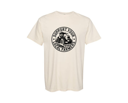 brand:Comfort Colors|color:Ivory|Support Your Local Farmers T Shirt D Graphic T-Shirt
