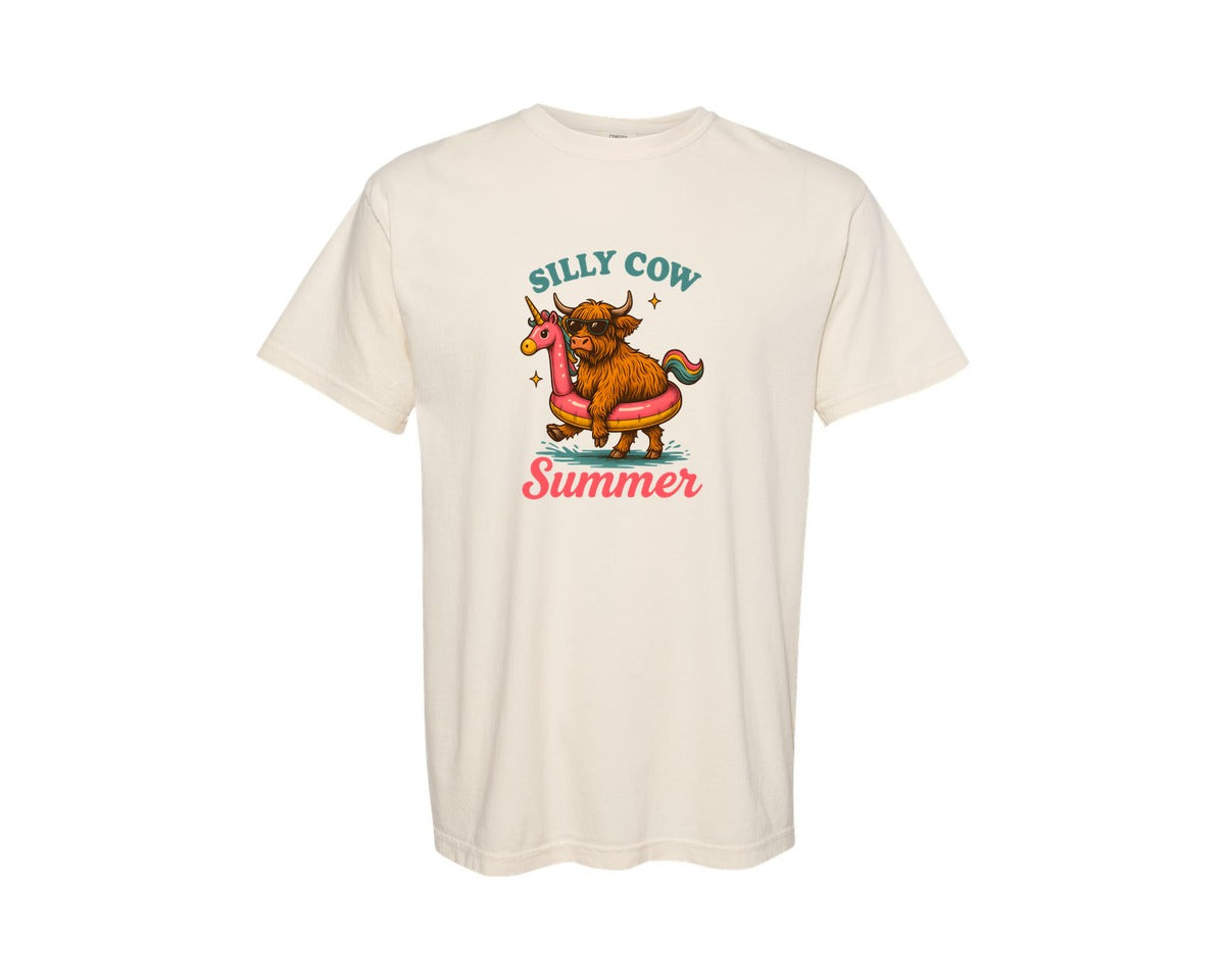 brand:Comfort Colors|color:Ivory|Silly Summer Floaties T Shirt Graphic T-Shirt