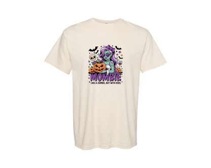 brand:Comfort Colors|color:Ivory|Funny Mom Design Mombie Graphic T-Shirt