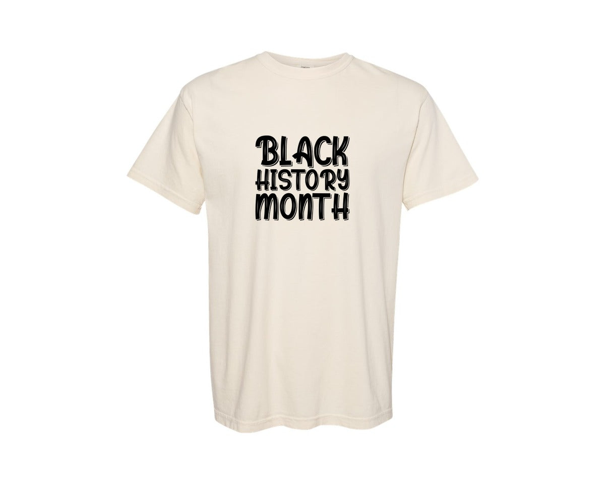 brand:Comfort Colors|color:Ivory|Black History Month Designs 8 Graphic T-Shirt