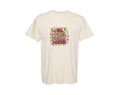 brand:Comfort Colors|color:Ivory|Galentines Day Girl Power Graphic T-Shirt