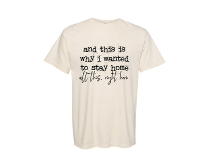 brand:Comfort Colors|color:Ivory|Introvert Why I Wanted To Stay Home Graphic T-Shirt