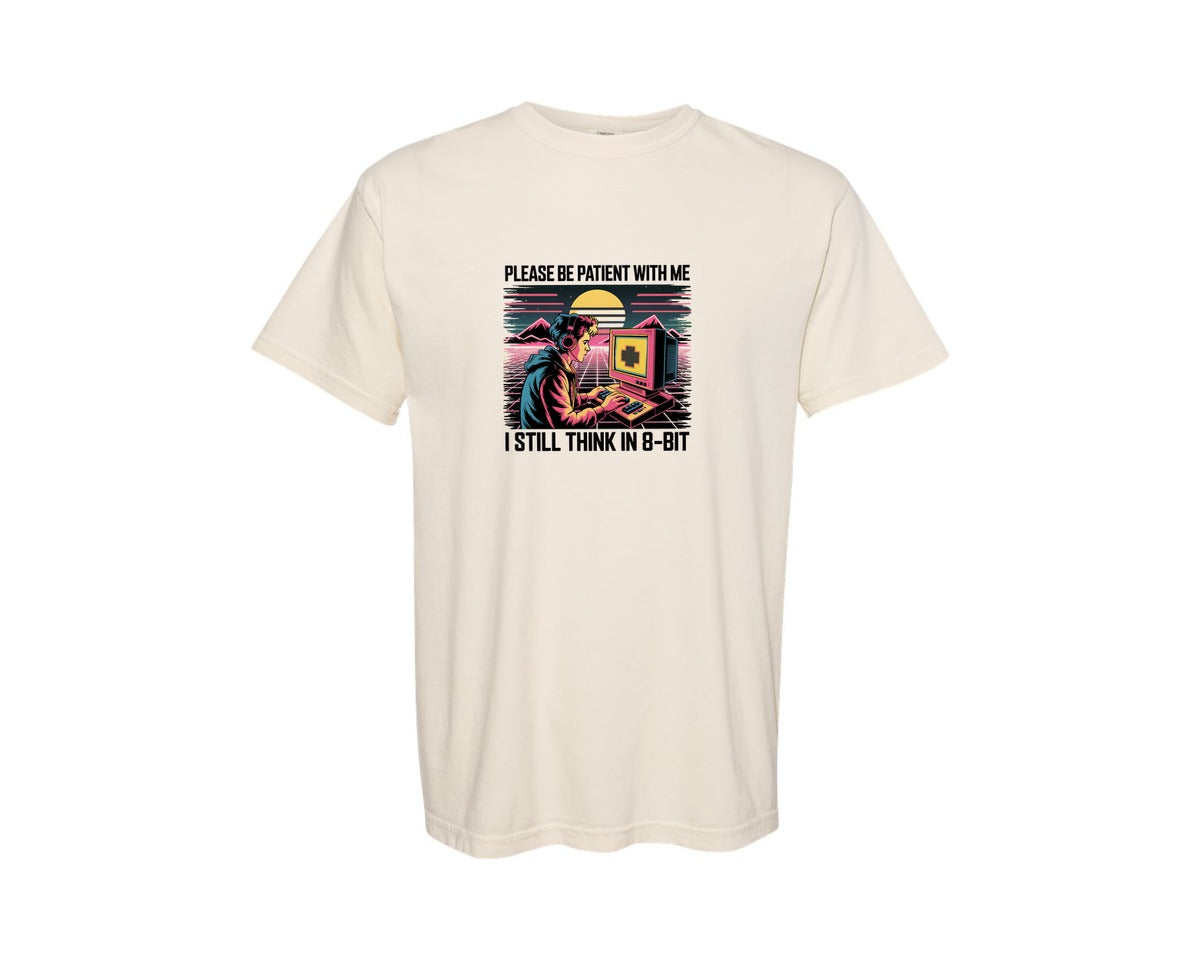 brand:Comfort Colors|color:Ivory|Please Be Patient With Me Retro Old Graphic T-Shirt