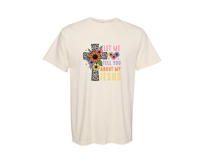 brand:Comfort Colors|color:Ivory|Christian Christmas Graphic T-Shirt