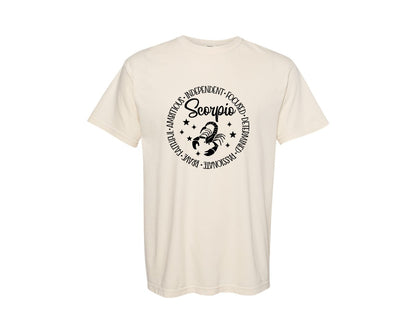 brand:Comfort Colors|color:Ivory|Scorpio Scorpio Horoscope Graphic T-Shirt