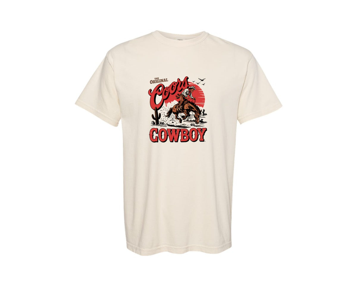 brand:Comfort Colors|color:Ivory|The Original Coors Cowboy Western Graphic T-Shirt