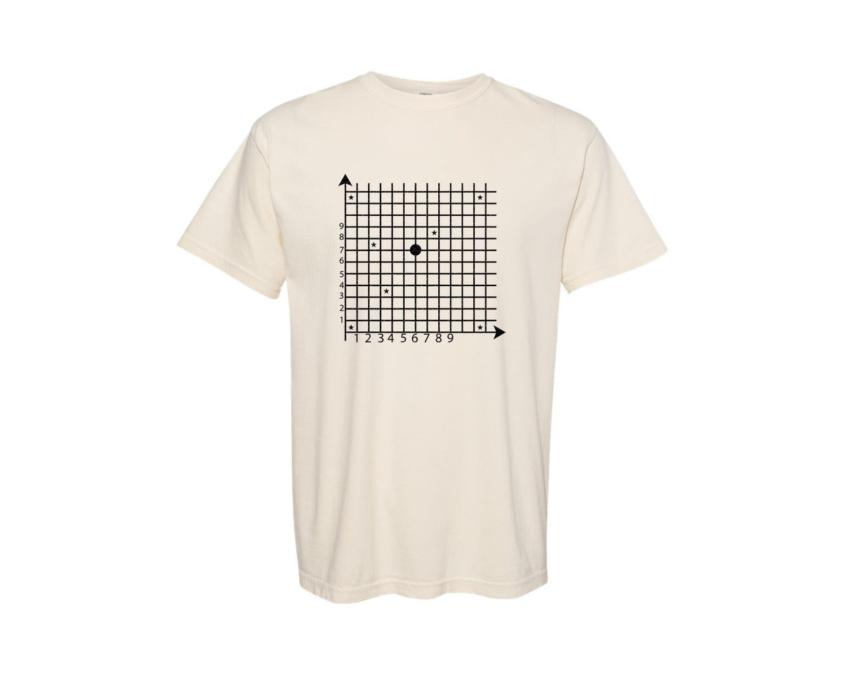 brand:Comfort Colors|color:Ivory|Coordinate 67 Math Teacher Funny Graphic T-Shirt