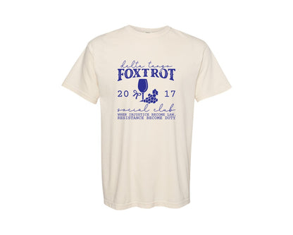 brand:Comfort Colors|color:Ivory|Foxtrot Delta Tango Shirt Anti Maga Graphic T-Shirt