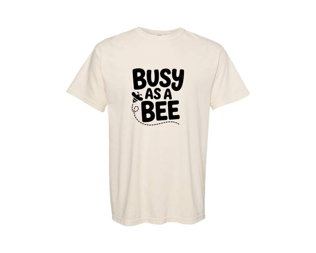 brand:Comfort Colors|color:Ivory|Busy As A Bee Ai Graphic T-Shirt