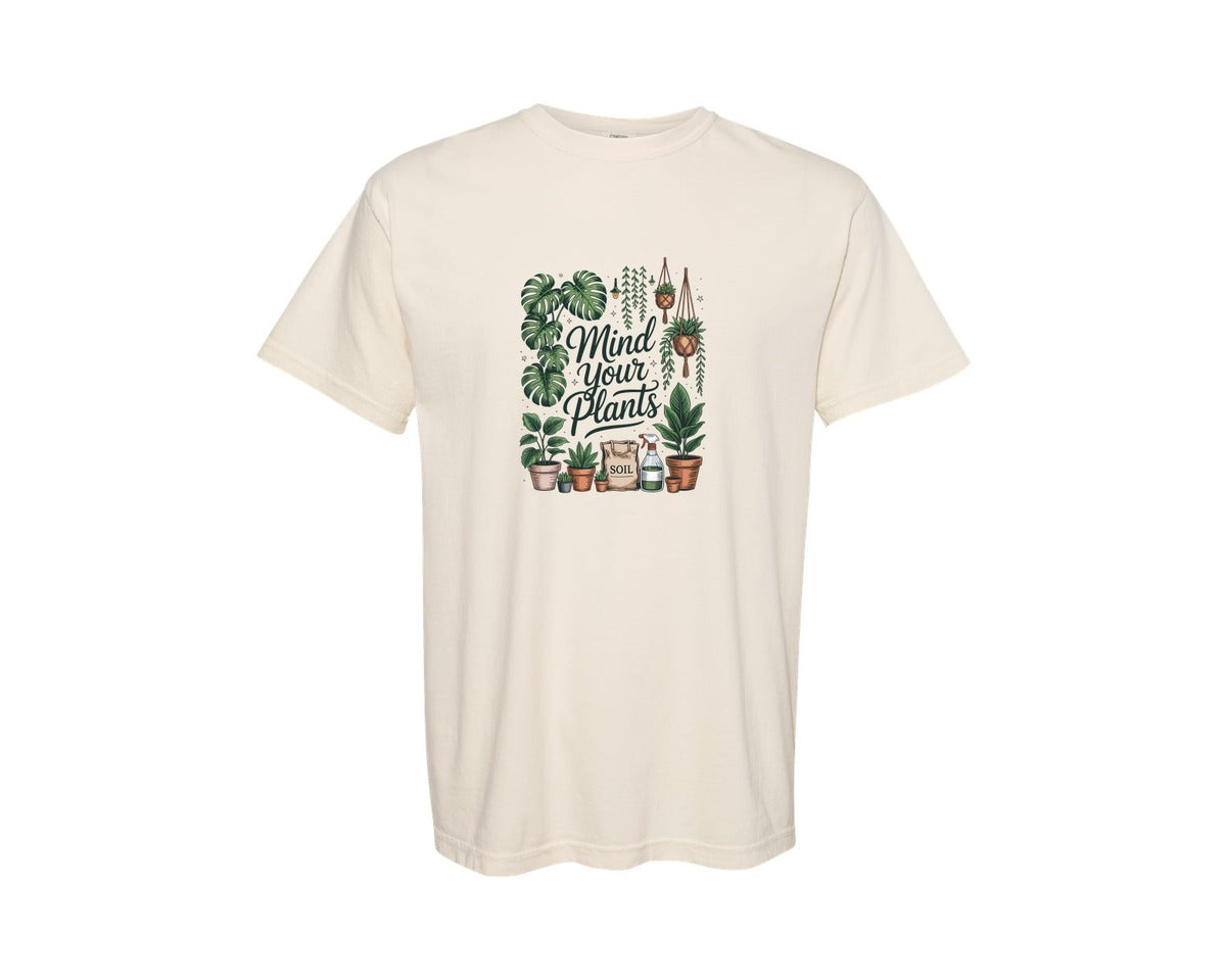 brand:Comfort Colors|color:Ivory|Funny Plant Lover Sarcastic T Shirt Graphic T-Shirt