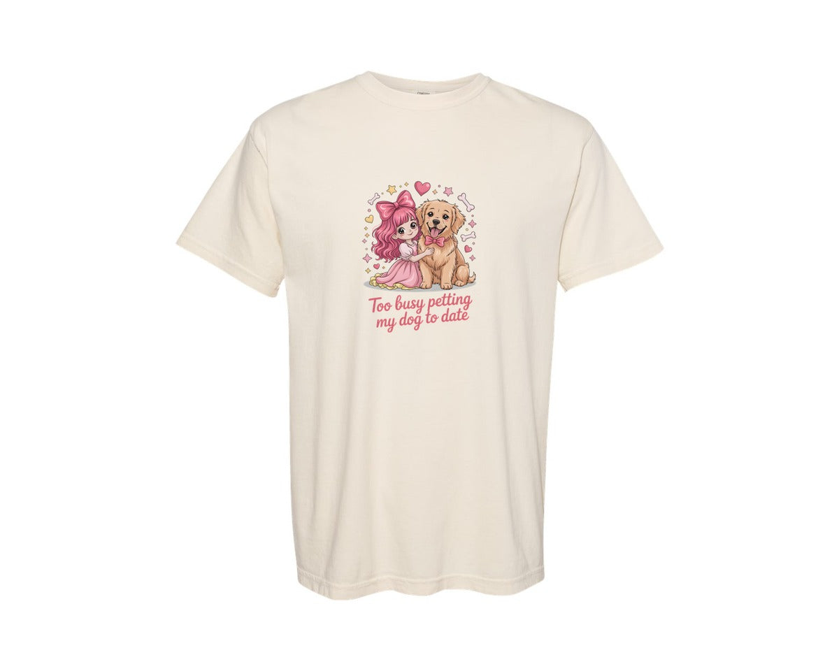 brand:Comfort Colors|color:Ivory|Dog Mom Valentines Day Graphic T-Shirt