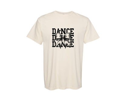 brand:Comfort Colors|color:Ivory|Dance Dance Coquette Bow Graphic T-Shirt