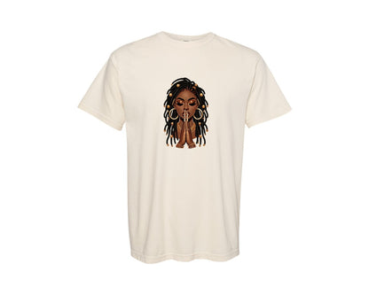 brand:Comfort Colors|color:Ivory|Juneteenth Black Girl Juneteenth Graphic T-Shirt