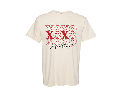 brand:Comfort Colors|color:Ivory|Xoxo Valentine Valentine Graphic T-Shirt