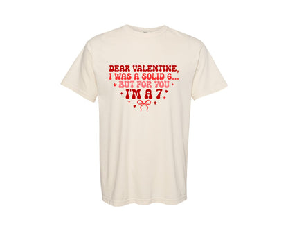 brand:Comfort Colors|color:Ivory|Six Seven Valentine Day Trendy Graphic T-Shirt