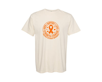 brand:Comfort Colors|color:Ivory|Multiple Sclerosis Awareness 2 Graphic T-Shirt