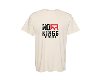 brand:Comfort Colors|color:Ivory|Nope No Kings In America Design Graphic T-Shirt