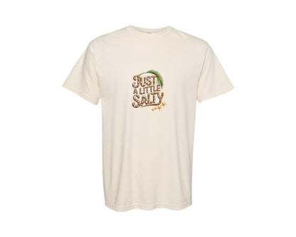 brand:Comfort Colors|color:Ivory|Salty Little Beach Graphic T-Shirt
