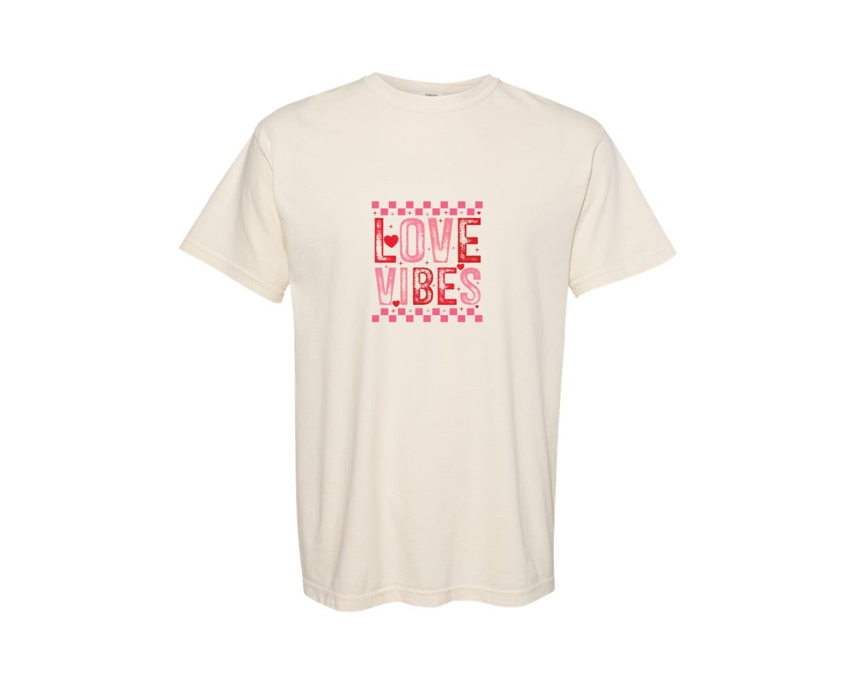 brand:Comfort Colors|color:Ivory|Valentine Vibes Valentine 2 Graphic T-Shirt