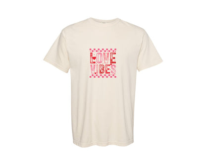 brand:Comfort Colors|color:Ivory|Valentine Vibes Valentine 2 Graphic T-Shirt