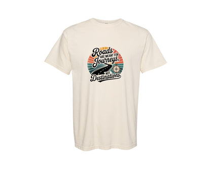 brand:Comfort Colors|color:Ivory|Vintage Sunset Retro Biker Shirt Graphic T-Shirt