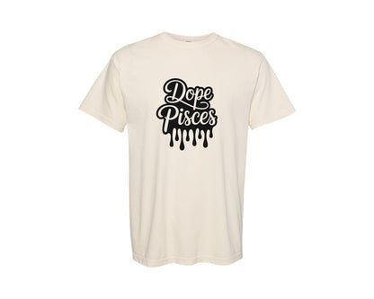 brand:Comfort Colors|color:Ivory|Dope Pisces Pisces File Graphic T-Shirt