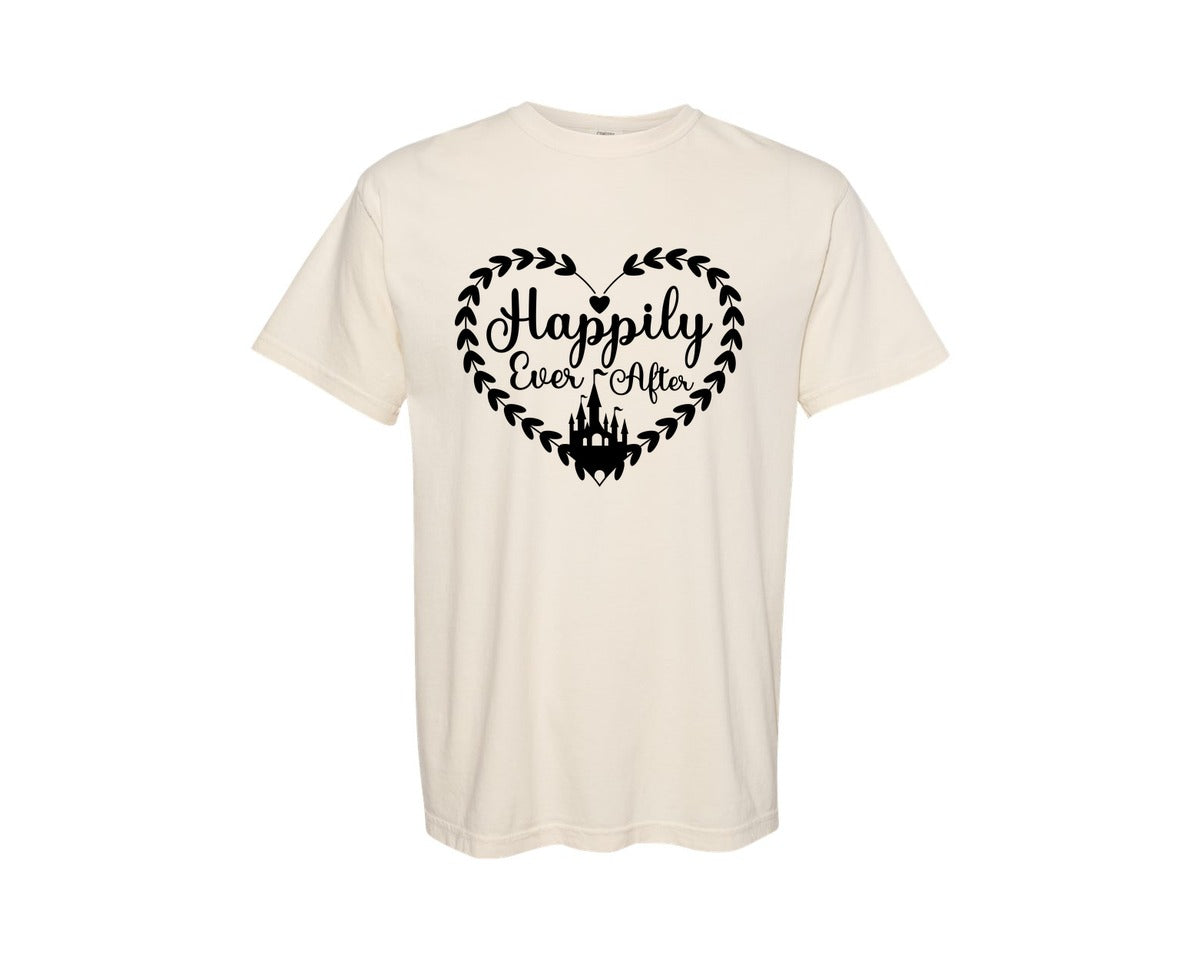 brand:Comfort Colors|color:Ivory|Happily Ever After 2 Graphic T-Shirt