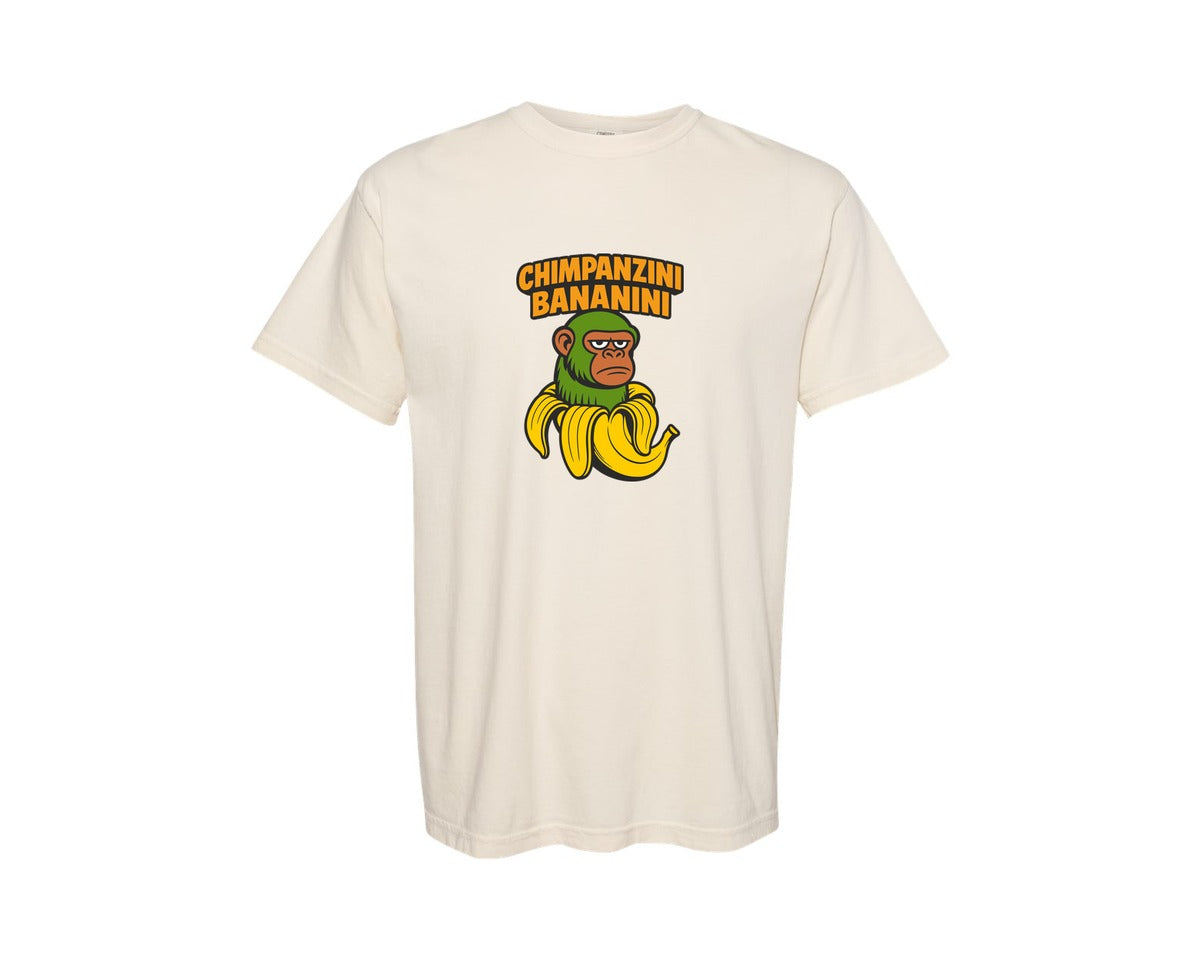 brand:Comfort Colors|color:Ivory|Chimpanzini Bananini Italian Brain Rot Graphic T-Shirt