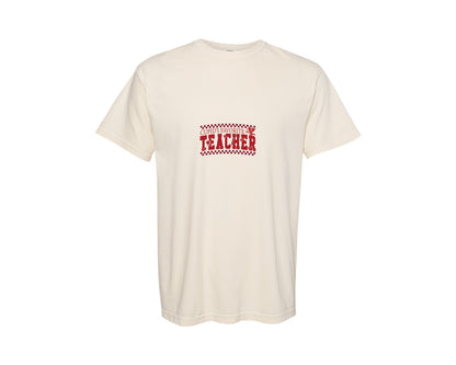 brand:Comfort Colors|color:Ivory|Cupids Favorite Teacher Valentine 3 Graphic T-Shirt