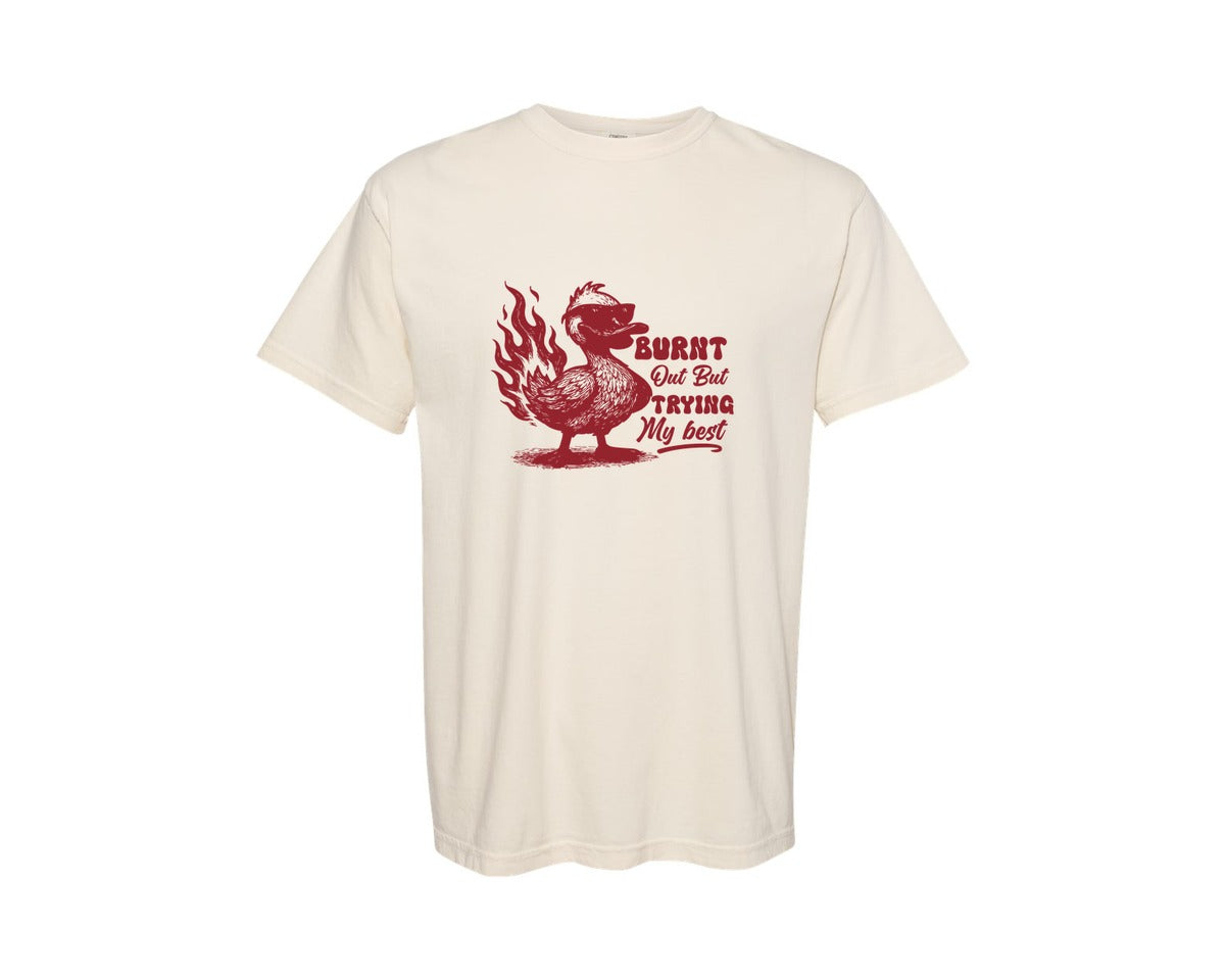 brand:Comfort Colors|color:Ivory|Fun Mental Health Design Self Care Graphic T-Shirt