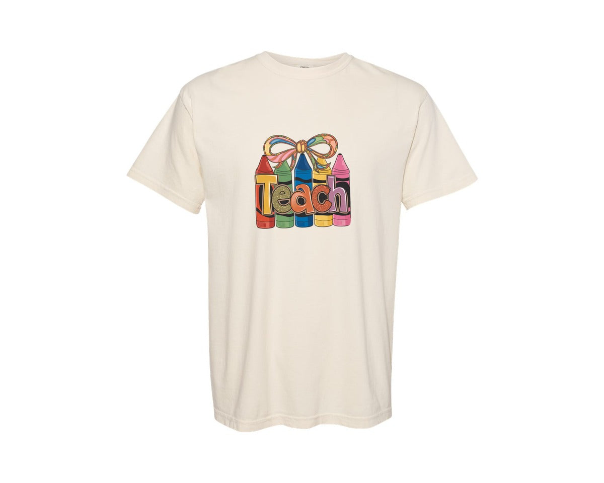 brand:Comfort Colors|color:Ivory|Cute Teacher School Teacher Graphic T-Shirt