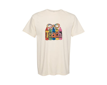 brand:Comfort Colors|color:Ivory|Cute Teacher School Teacher Graphic T-Shirt