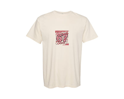 brand:Comfort Colors|color:Ivory|Valentines Day 6 7 Trendy Graphic T-Shirt