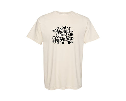 brand:Comfort Colors|color:Ivory|Nanas Little Valentine Shirt Graphic T-Shirt