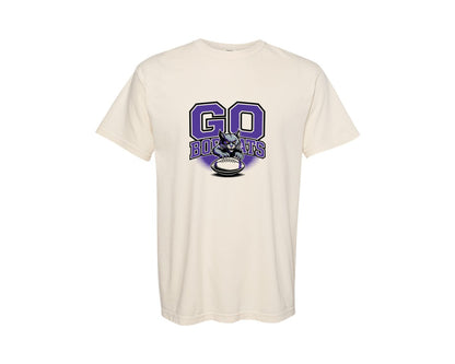 brand:Comfort Colors|color:Ivory|15 Bobcats Football Shirt Sports Graphic T-Shirt