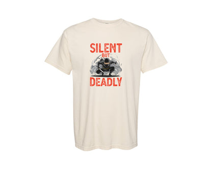 brand:Comfort Colors|color:Ivory|Silent But Deadly T Shirt Graphic T-Shirt