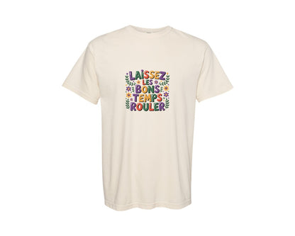 brand:Comfort Colors|color:Ivory|Laissez Les Bons Temps Rouler 11 Graphic T-Shirt