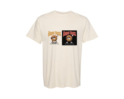 brand:Comfort Colors|color:Ivory|Bagel Boss Swaggy Food Design Graphic T-Shirt
