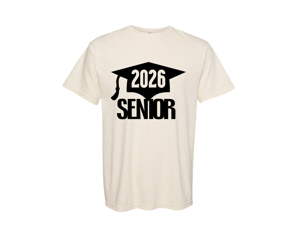 brand:Comfort Colors|color:Ivory|2026 Graduation Cake Topper Senior 2026 Graphic T-Shirt