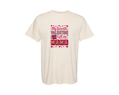 brand:Comfort Colors|color:Ivory|Mama Valentine Valentines Graphic T-Shirt