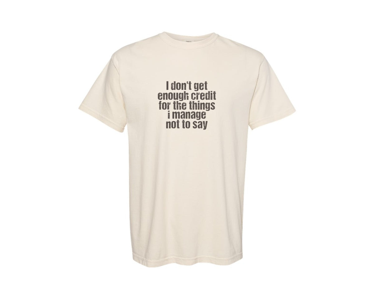 brand:Comfort Colors|color:Ivory|Funny Attitude Quote T Shirt Graphic T-Shirt