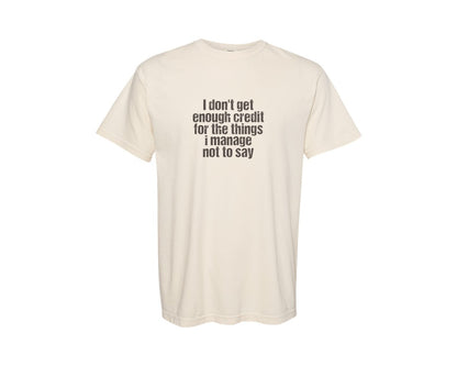 brand:Comfort Colors|color:Ivory|Funny Attitude Quote T Shirt Graphic T-Shirt