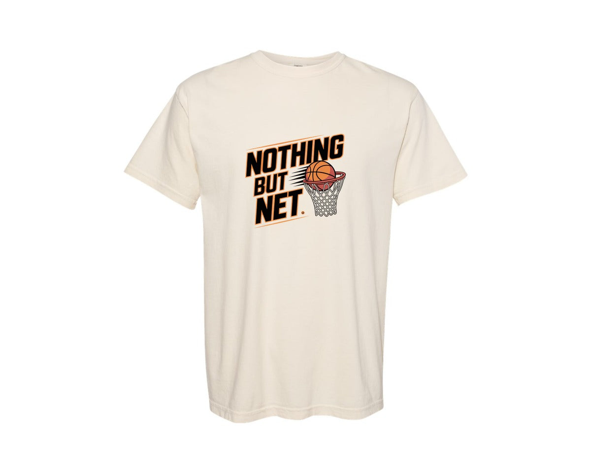 brand:Comfort Colors|color:Ivory|Nothing But Net Basketball Graphic T-Shirt
