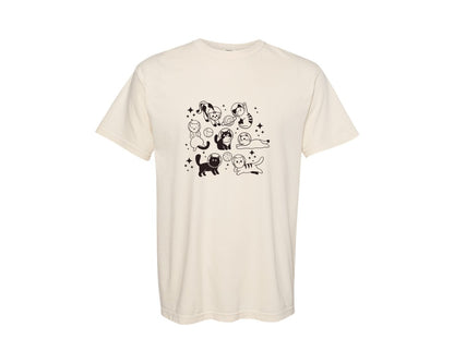brand:Comfort Colors|color:Ivory|Astrocats Cute Cat Mom Graphic T-Shirt