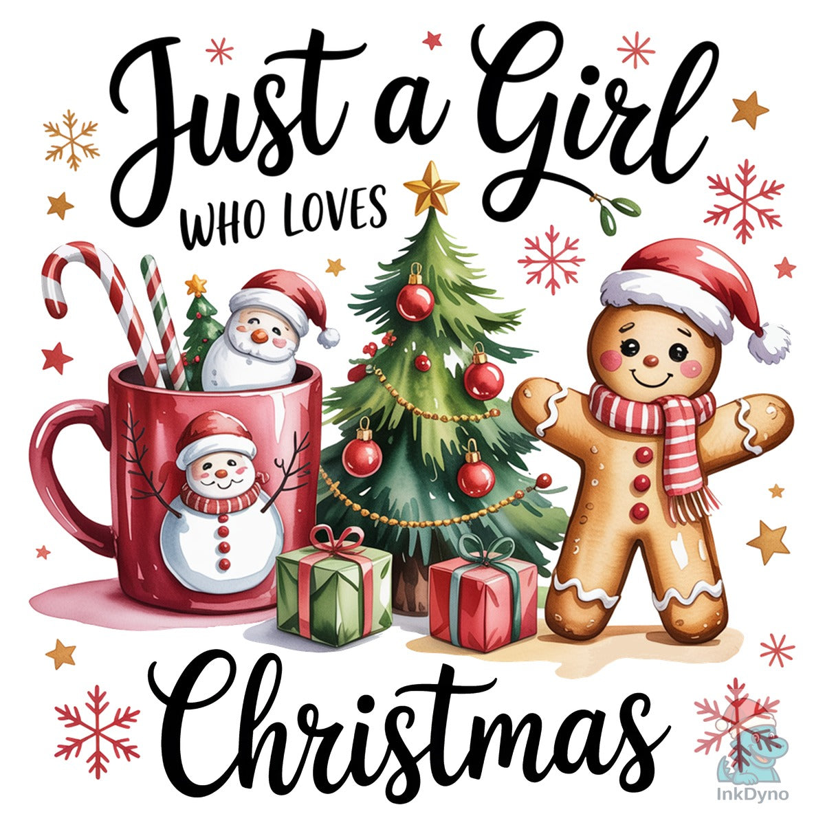Just A Girl Who Loves Christmas Design