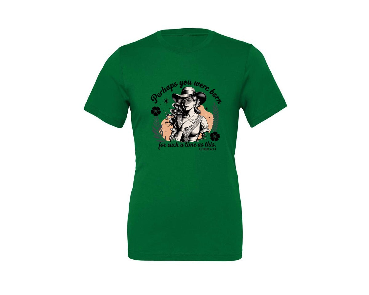 brand:Generic|color:Kelly|Perhaps You Were Born Christian 3 Graphic T-Shirt