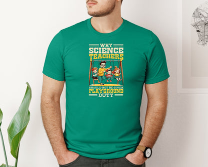 brand:Bella Canvas|color:Kelly|Funny Science Teacher T Shirt Graphic T-Shirt