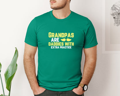 brand:Bella Canvas|color:Kelly|Grandpas Daddies T Shirt Crafts Graphic T-Shirt